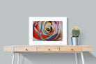 Psychedelic Rose-Wall_Art-80 x 60cm-Framed Print-White-Pixalot