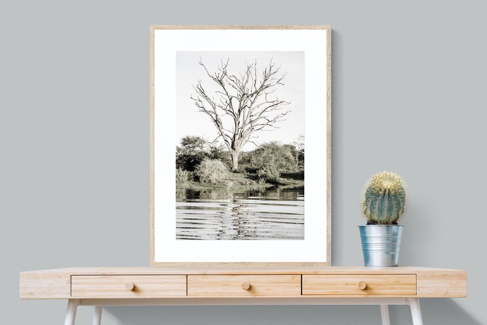 Reflective Ripples-Wall_Art-75 x 100cm-Framed Print-Wood-Pixalot