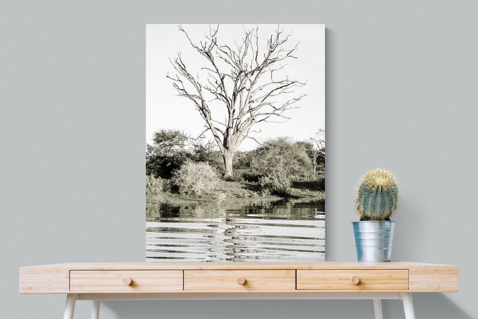 Reflective Ripples-Wall_Art-75 x 100cm-Mounted Canvas-No Frame-Pixalot