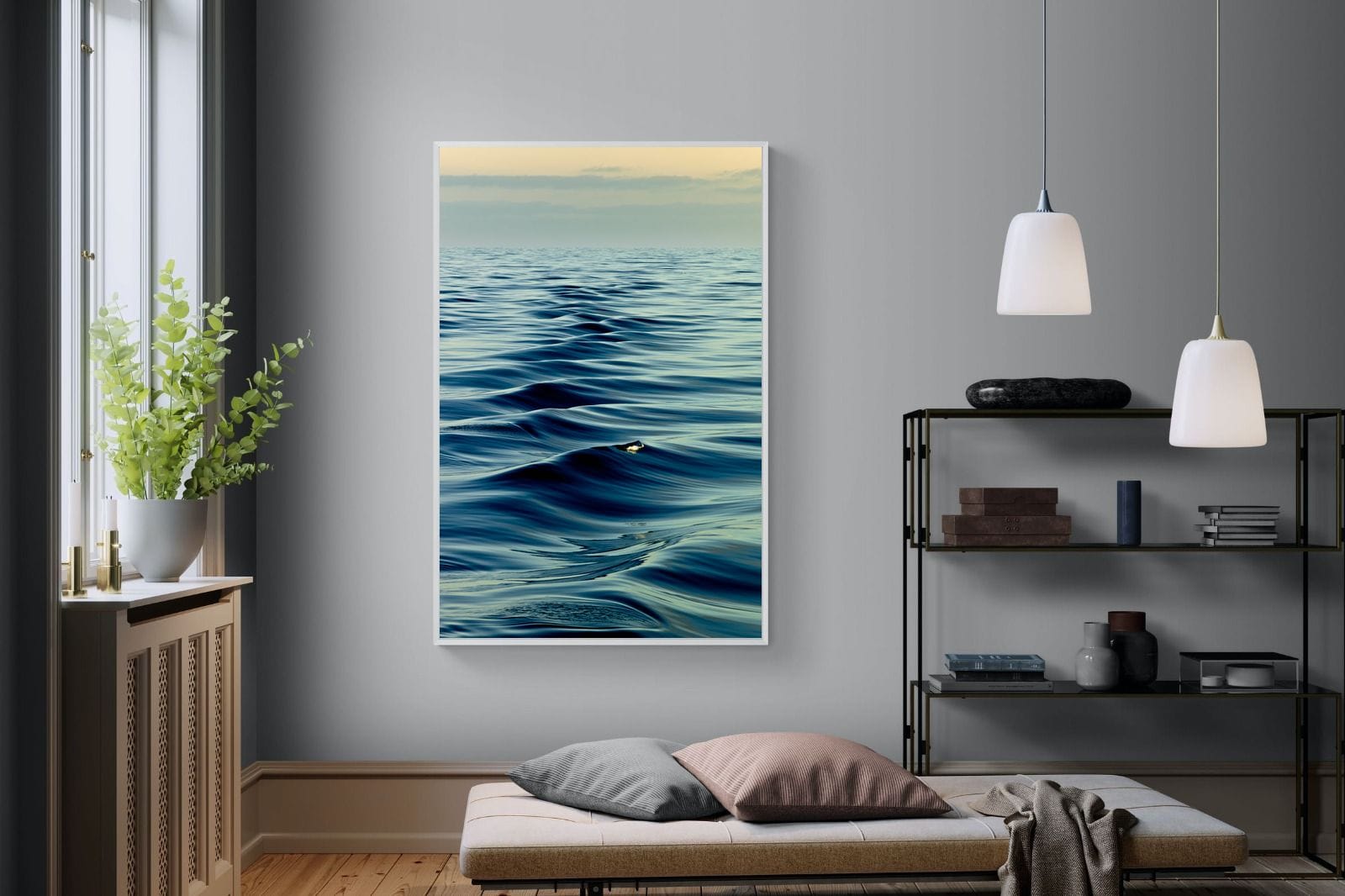 Ripples-Wall_Art-120 x 180cm-Mounted Canvas-White-Pixalot