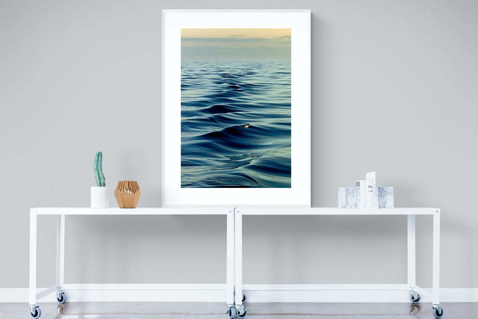 Ripples-Wall_Art-90 x 120cm-Framed Print-White-Pixalot