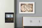 Roman Map-Wall_Art-100 x 75cm-Framed Print-Wood-Pixalot