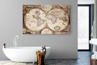 Roman Map-Wall_Art-180 x 110cm-Mounted Canvas-No Frame-Pixalot