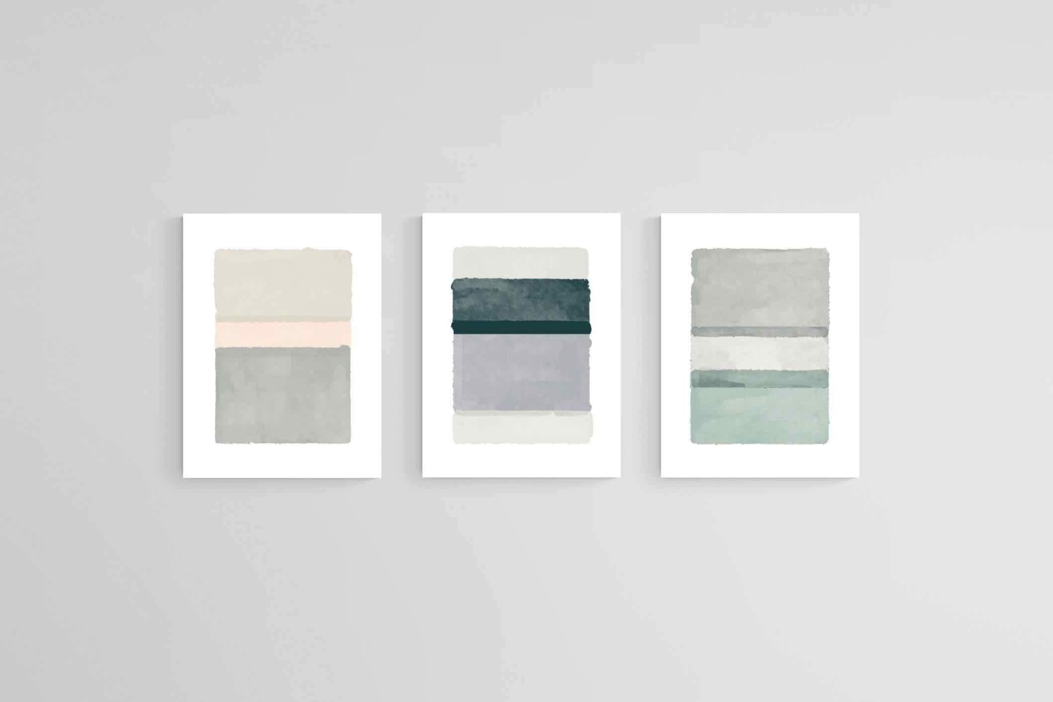 Rothko Set-Wall_Art-45 x 60cm (x3)-Mounted Canvas-No Frame-Pixalot