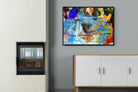Scribe-Wall_Art-100 x 75cm-Mounted Canvas-Black-Pixalot