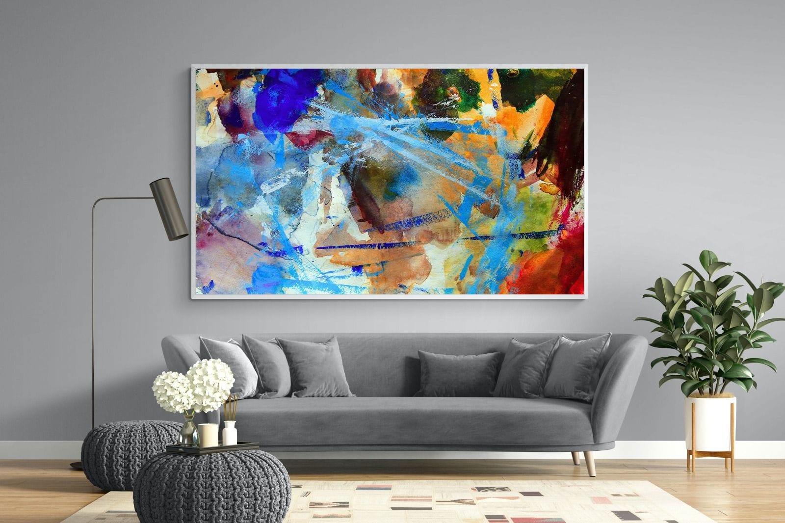 Scribe-Wall_Art-220 x 130cm-Mounted Canvas-White-Pixalot