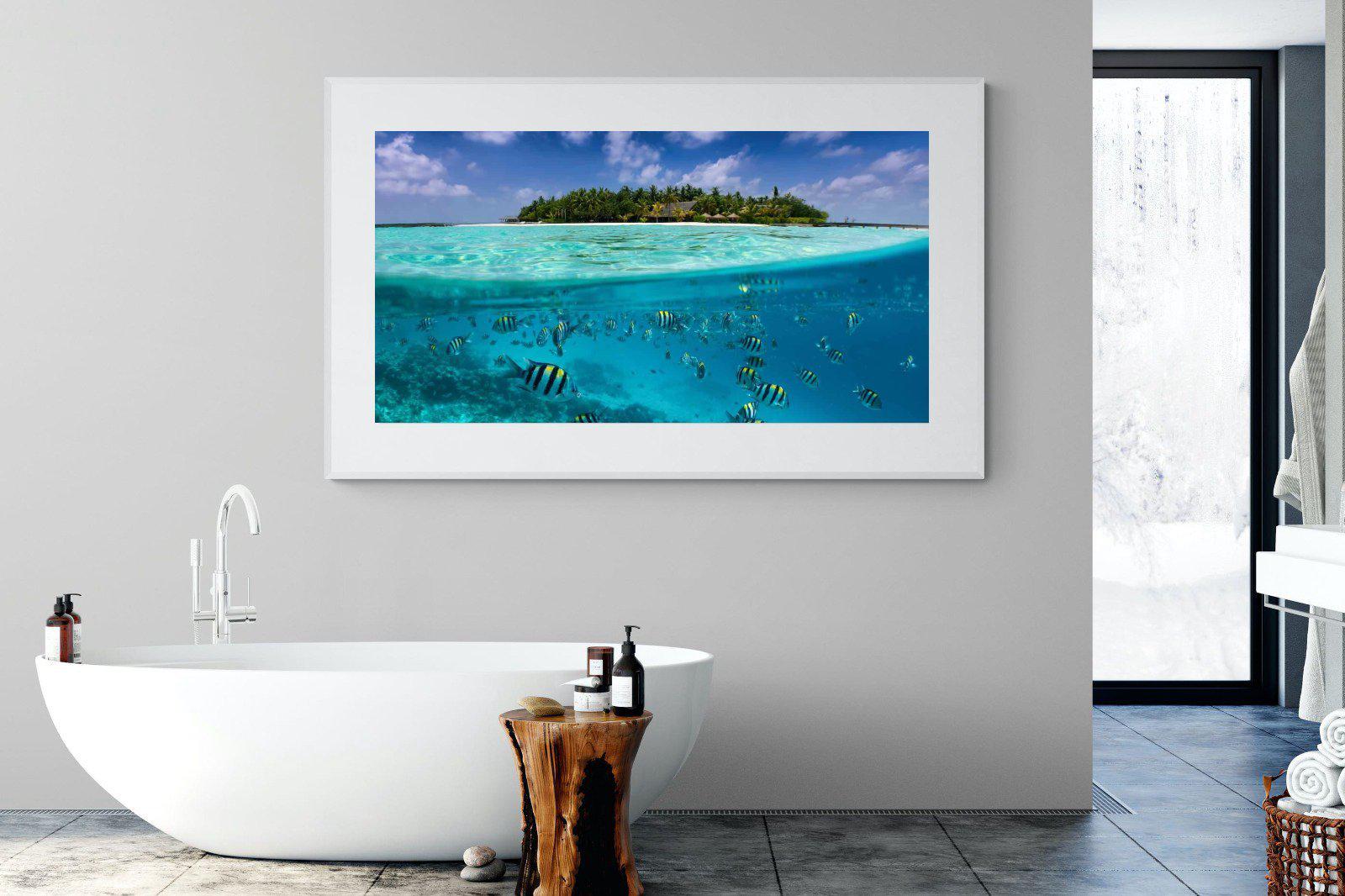 Scuba-Wall_Art-180 x 110cm-Framed Print-White-Pixalot