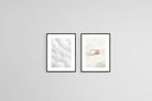 Seashell Set-Wall_Art-45 x 60cm (x2)-Framed Print-Black-Pixalot
