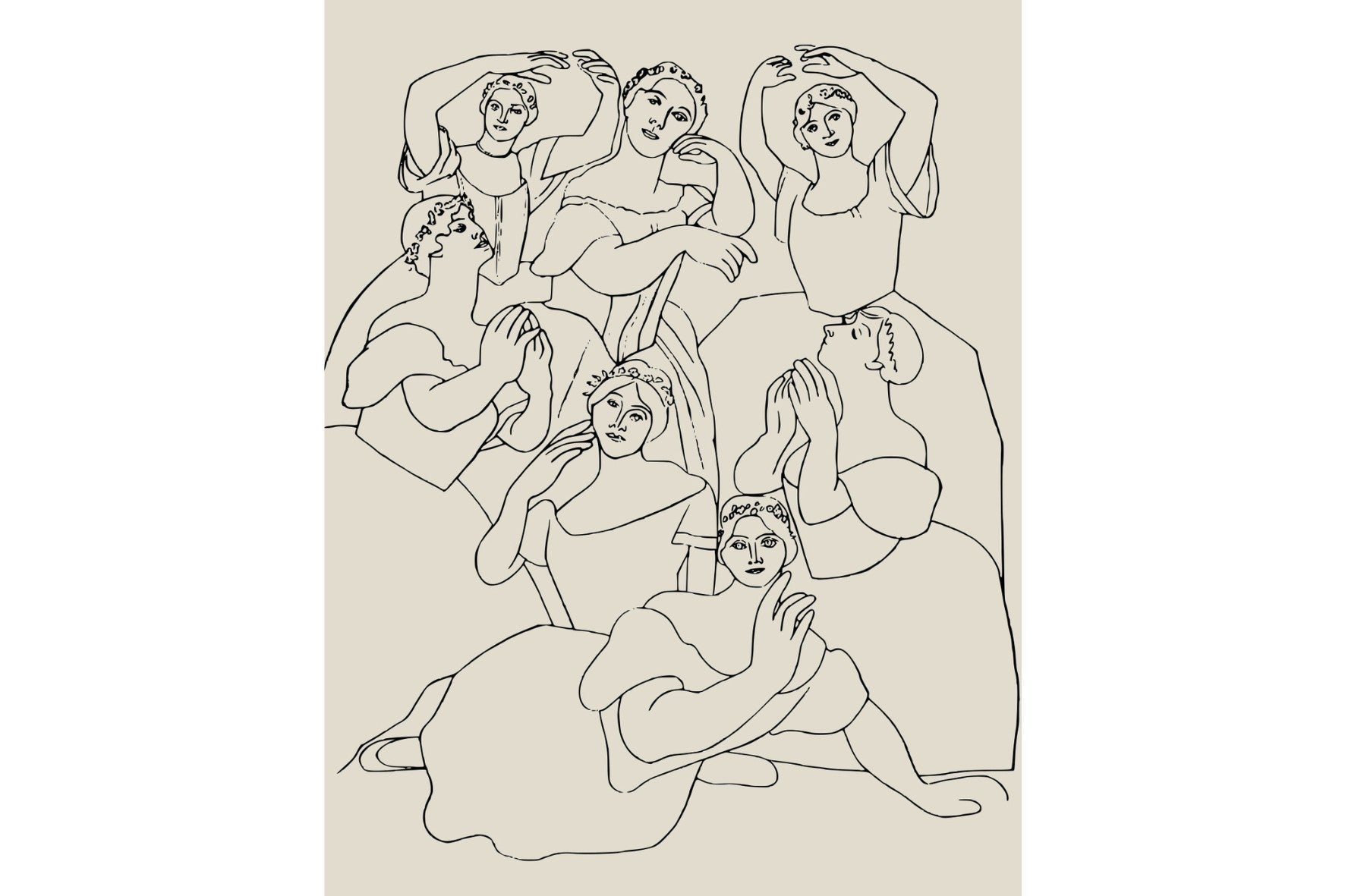 Seven Ballerinas-Wall_Art-Pixalot