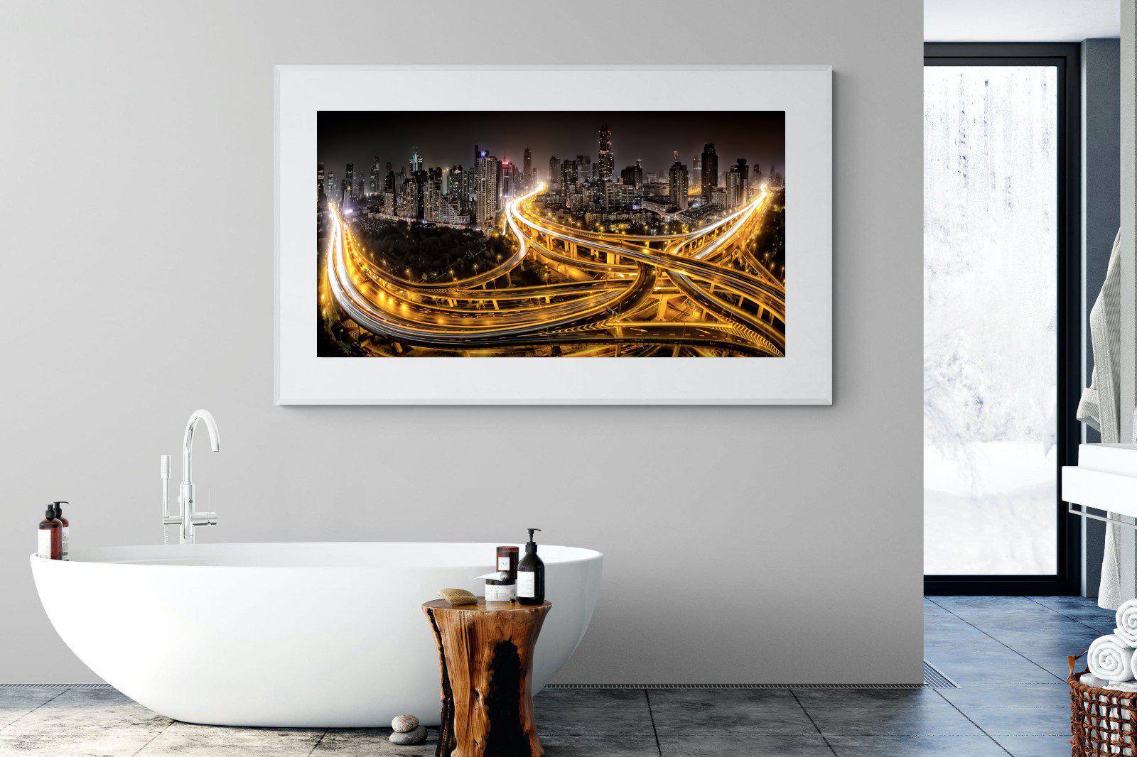 Shanghai-Wall_Art-180 x 110cm-Framed Print-White-Pixalot