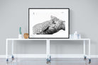 Sleeping Leopard-Wall_Art-120 x 90cm-Framed Print-Black-Pixalot
