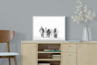 Snowy Gallop-Wall_Art-60 x 45cm-Mounted Canvas-White-Pixalot