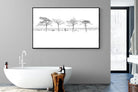 Snowy Walk-Wall_Art-180 x 110cm-Mounted Canvas-Black-Pixalot