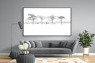 Snowy Walk-Wall_Art-220 x 130cm-Mounted Canvas-Black-Pixalot