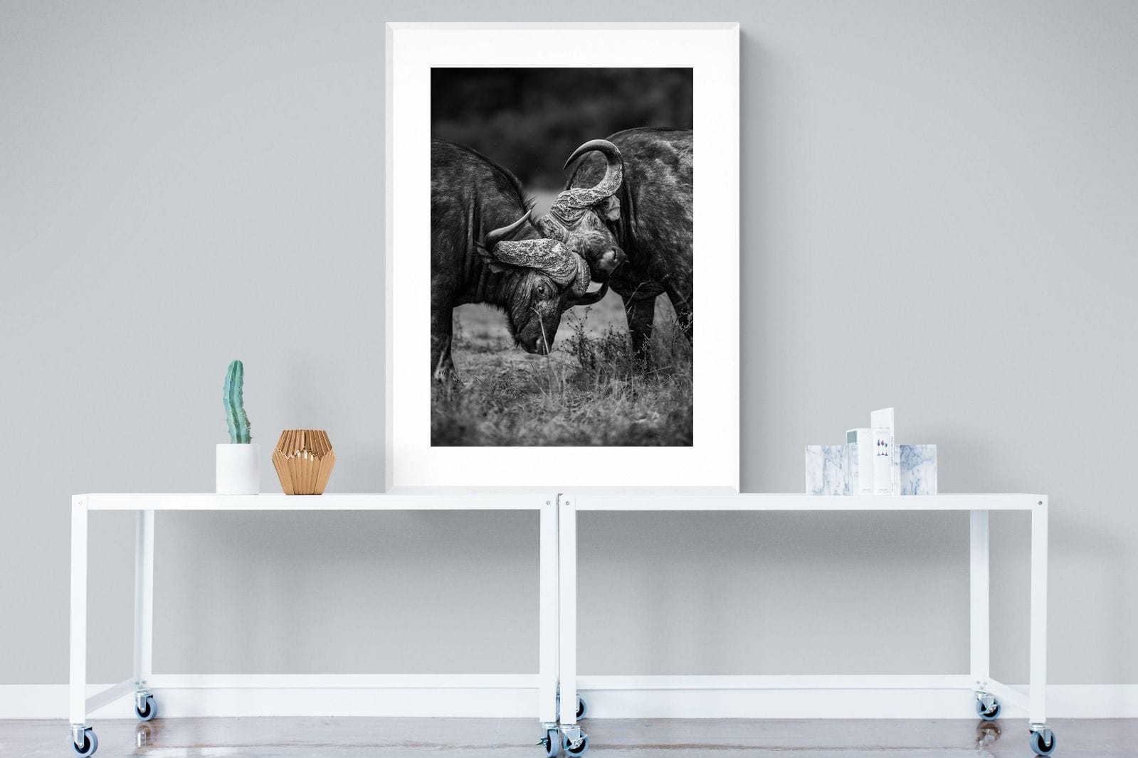 Sparring-Wall_Art-90 x 120cm-Framed Print-White-Pixalot