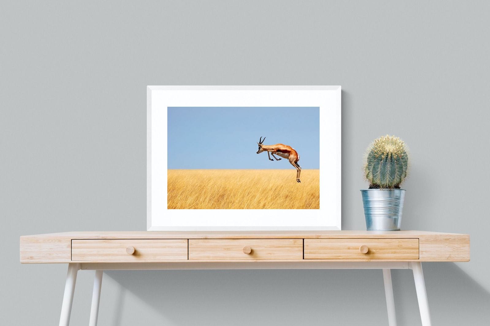 Springy-Wall_Art-80 x 60cm-Framed Print-White-Pixalot