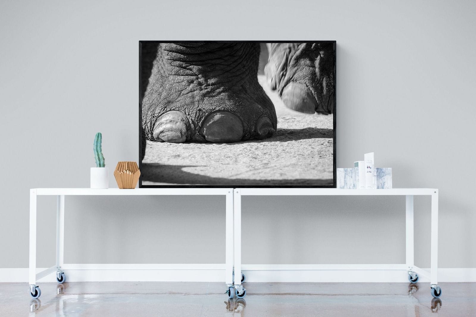 Stomp-Wall_Art-120 x 90cm-Mounted Canvas-Black-Pixalot