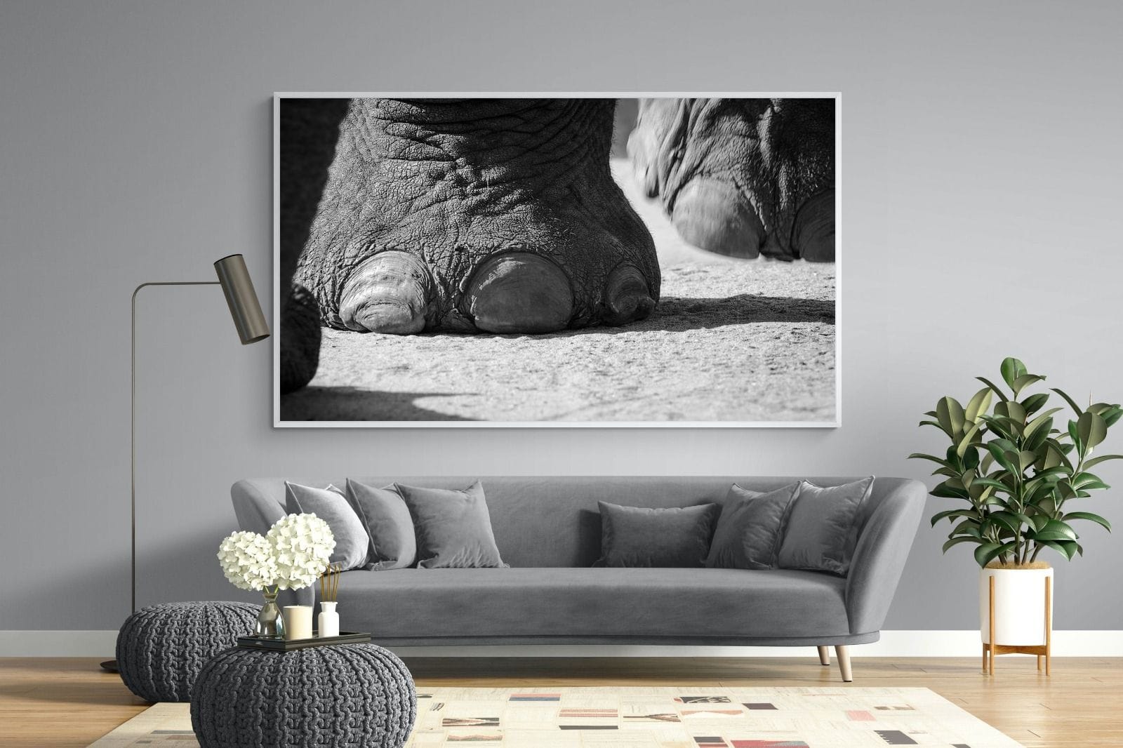 Stomp-Wall_Art-220 x 130cm-Mounted Canvas-White-Pixalot