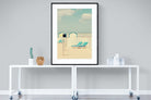 Sun Loungers-Wall_Art-90 x 120cm-Framed Print-Black-Pixalot