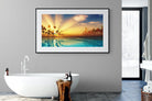 Sun Rays-Wall_Art-180 x 110cm-Framed Print-Black-Pixalot
