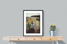 Sunflower Girl-Wall_Art-60 x 80cm-Framed Print-Black-Pixalot