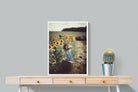 Sunflower Girl-Wall_Art-60 x 80cm-Mounted Canvas-White-Pixalot