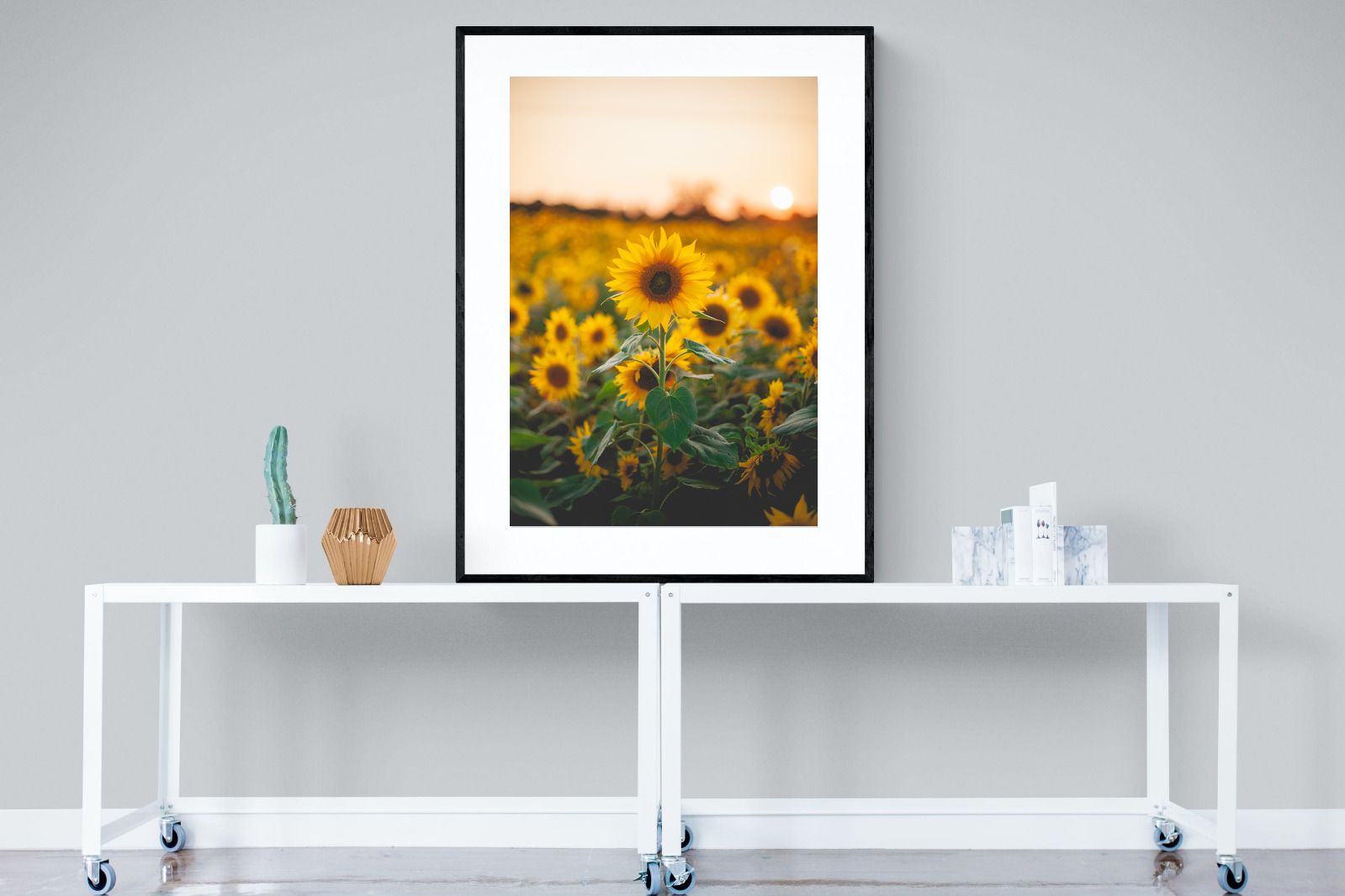 Pixalot Sunflowers at Sunset