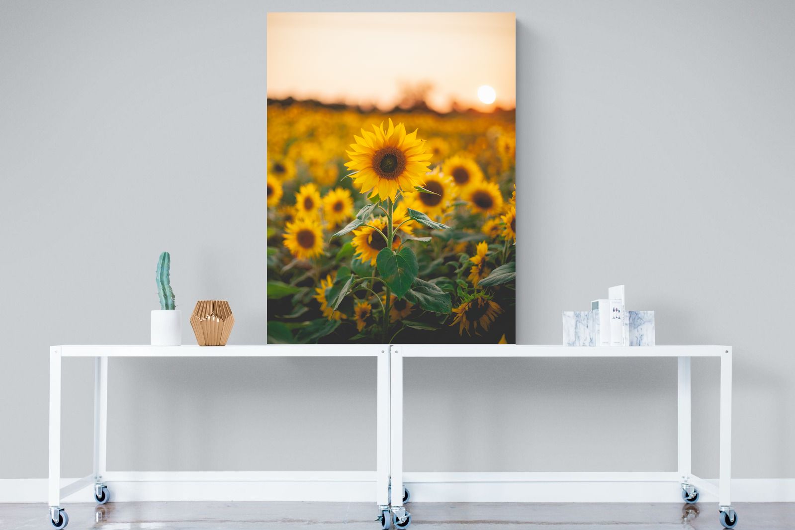 Pixalot Sunflowers at Sunset