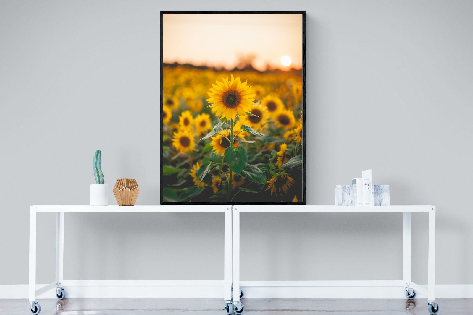 Pixalot Sunflowers at Sunset