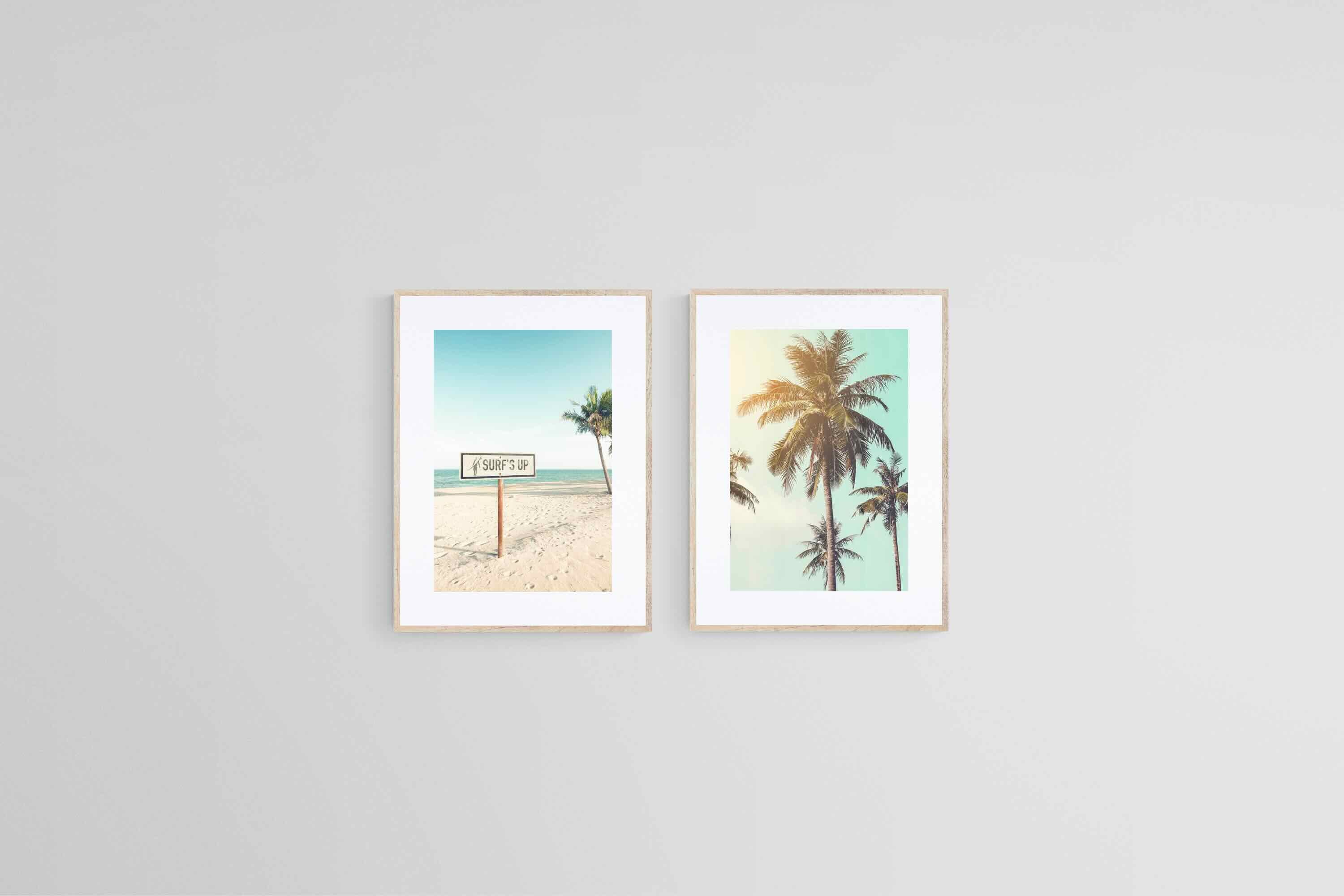 Surf's Up Set-Wall_Art-45 x 60cm (x2)-Framed Print-Wood-Pixalot