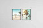 Surf's Up Set-Wall_Art-45 x 60cm (x2)-Mounted Canvas-Black-Pixalot