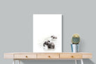 Swimming Elephants-Wall_Art-60 x 80cm-Mounted Canvas-No Frame-Pixalot