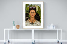 Thorn Necklace & Hummingbird-Wall_Art-90 x 120cm-Framed Print-Wood-Pixalot