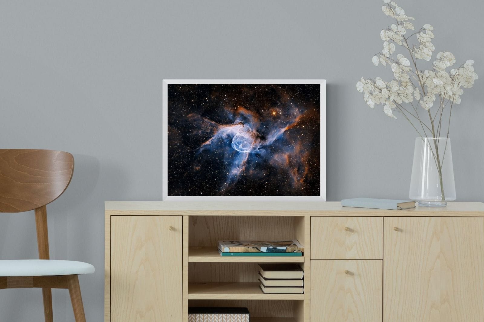 Thor's Helmet-Wall_Art-60 x 45cm-Mounted Canvas-White-Pixalot