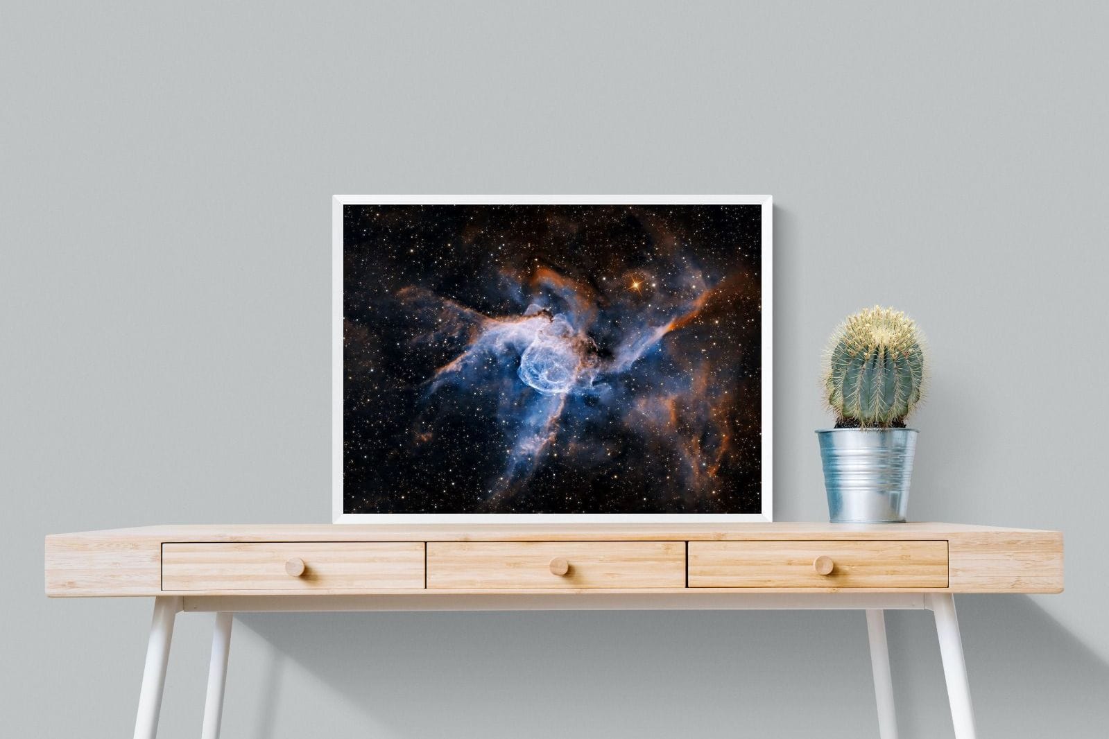 Thor's Helmet-Wall_Art-80 x 60cm-Mounted Canvas-White-Pixalot