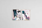 Time Set-Wall_Art-45 x 60cm (x2)-Mounted Canvas-Wood-Pixalot