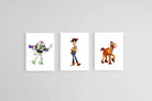 Toy Story Set of 3-Wall_Art-45 x 60cm (x3)-Mounted Canvas-No Frame-Pixalot