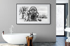 Tribesman-Wall_Art-180 x 110cm-Framed Print-Black-Pixalot
