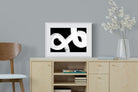 Trouble-Wall_Art-60 x 45cm-Framed Print-White-Pixalot