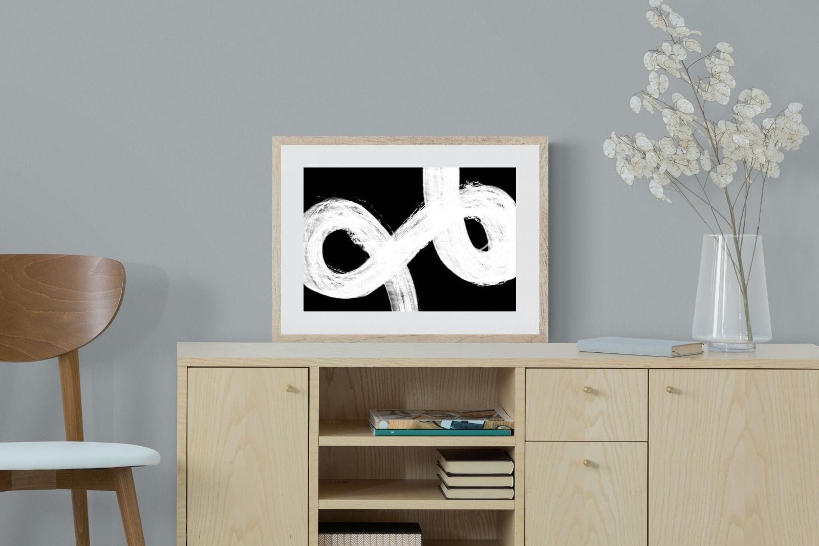 Trouble-Wall_Art-60 x 45cm-Framed Print-Wood-Pixalot