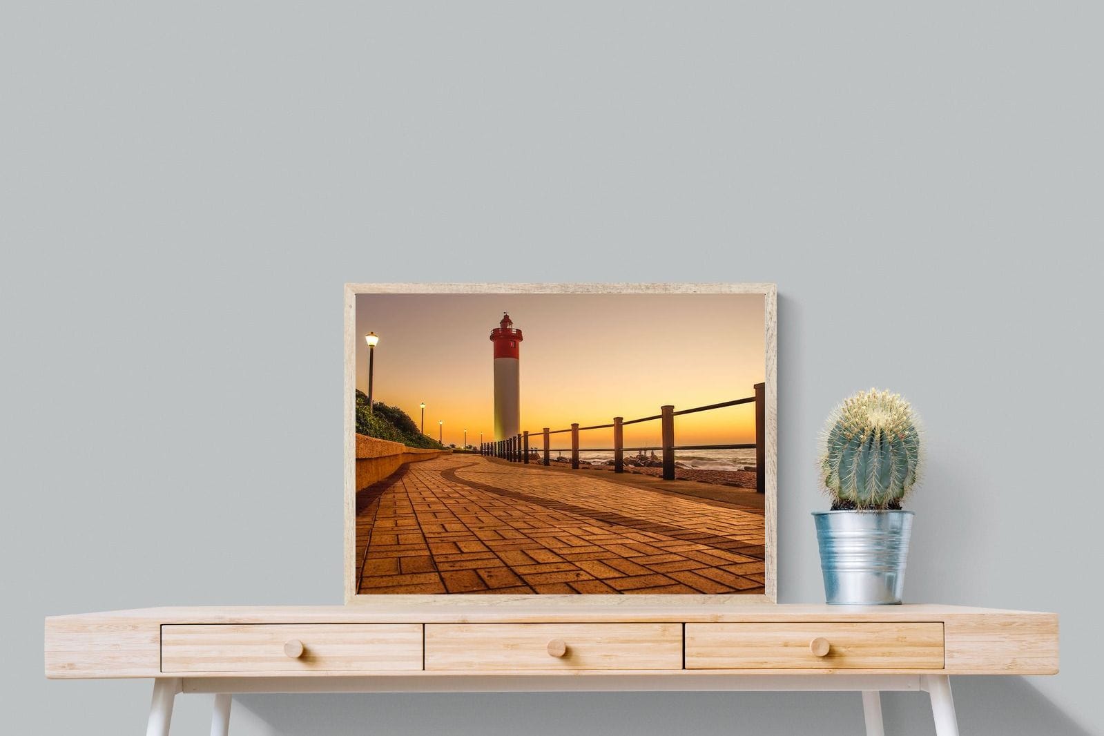 Umhlanga Promenade-Wall_Art-80 x 60cm-Mounted Canvas-Wood-Pixalot