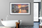 Venice at Dusk-Wall_Art-180 x 110cm-Framed Print-Black-Pixalot