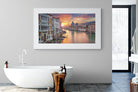Venice at Dusk-Wall_Art-180 x 110cm-Framed Print-White-Pixalot