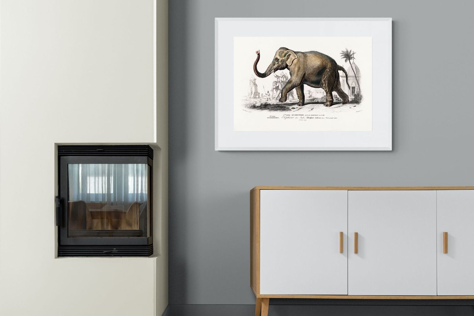 Pixalot Vintage Elephant Illustration