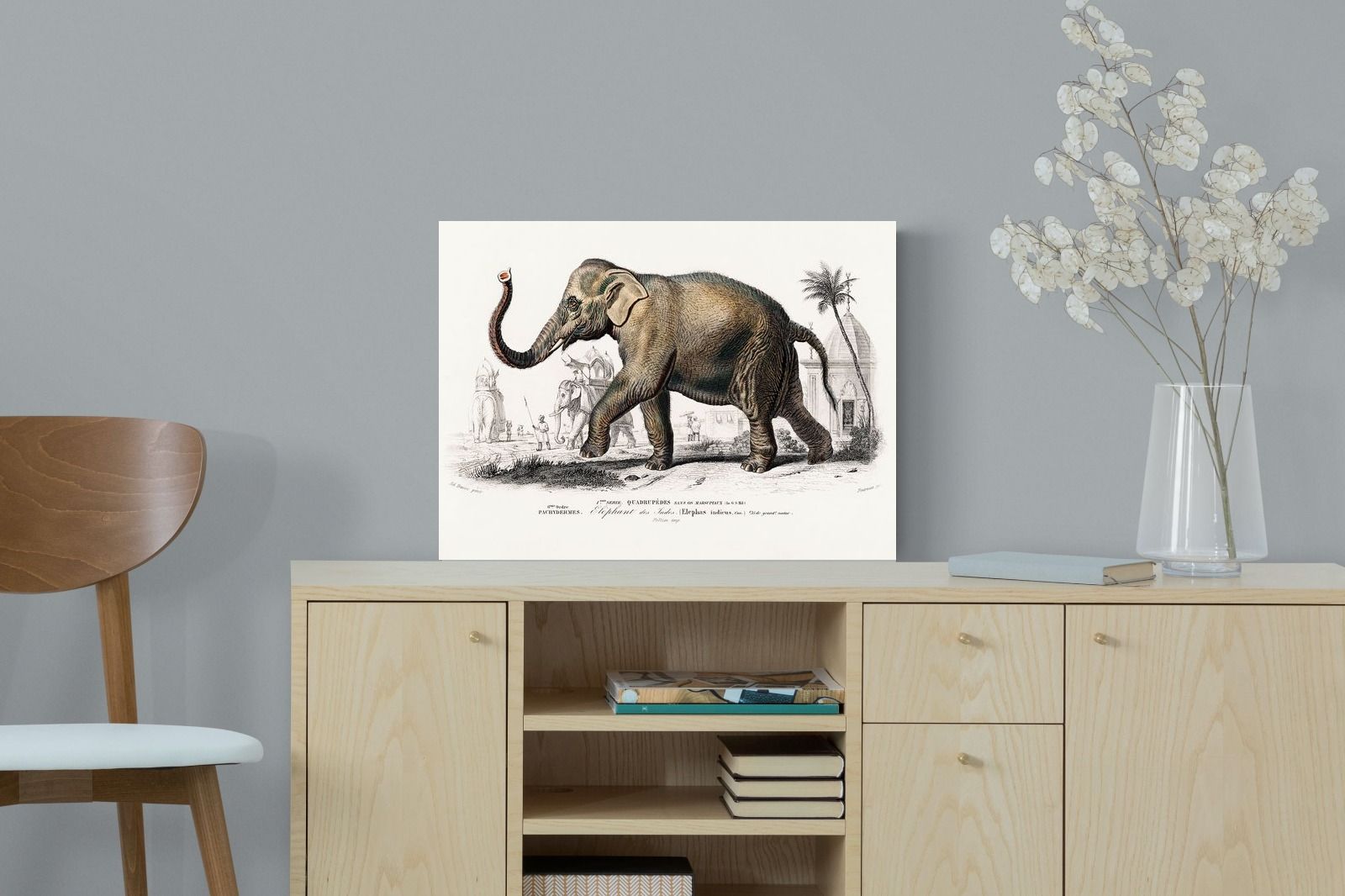 Pixalot Vintage Elephant Illustration