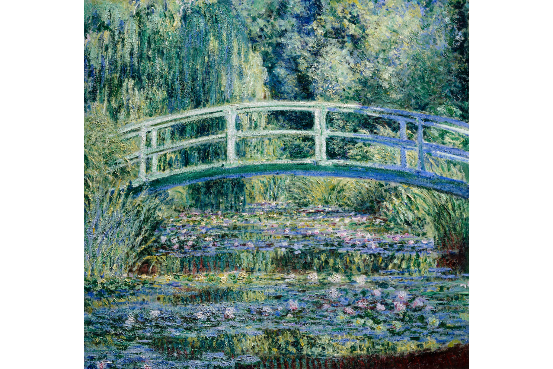 Water Lilies and Japanese Bridge-Wall_Art-Pixalot