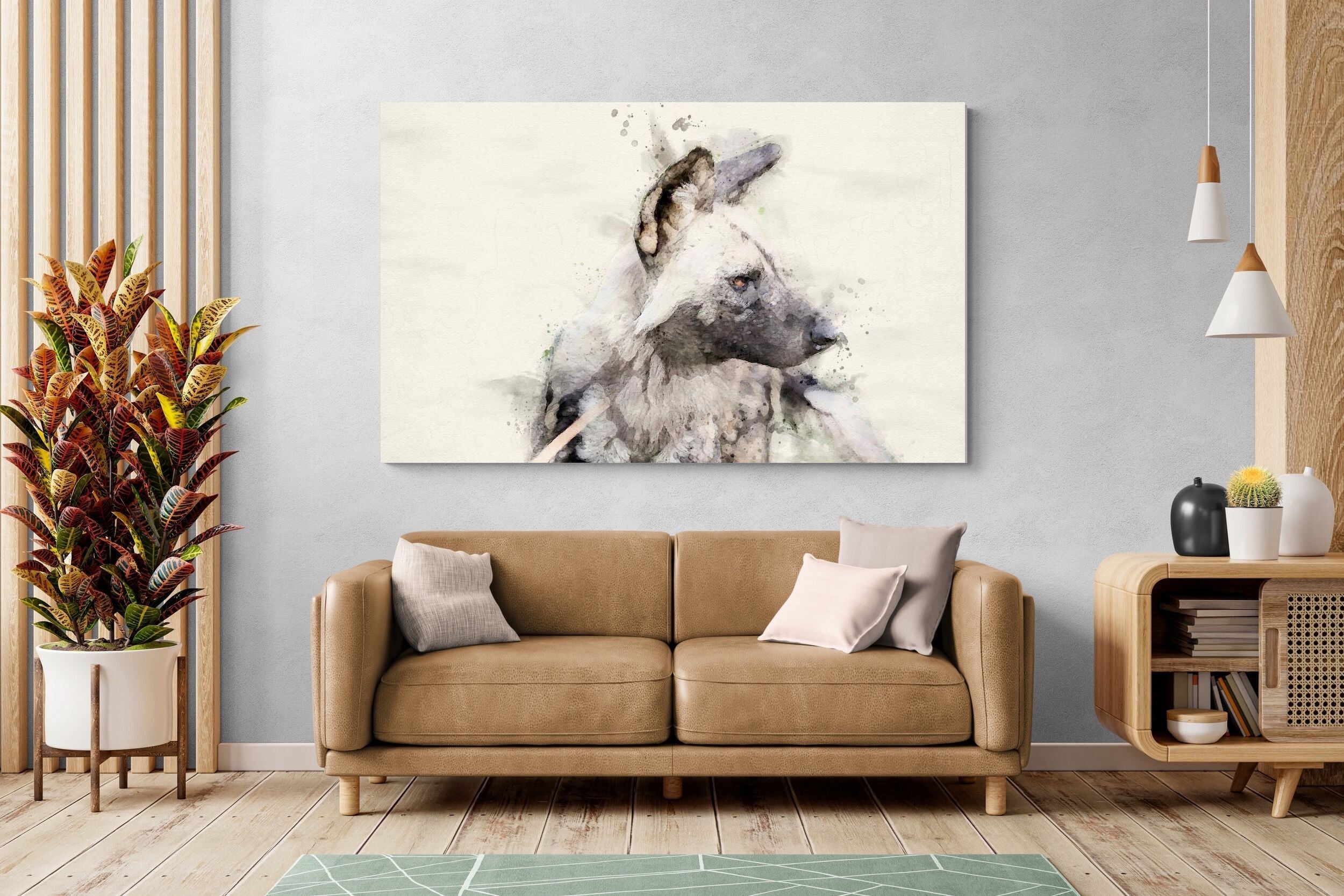 Pixalot Wild Dog Watercolour