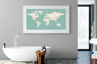 World Map-Wall_Art-180 x 110cm-Framed Print-Wood-Pixalot