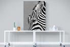Zebra Sip-Wall_Art-90 x 120cm-Mounted Canvas-No Frame-Pixalot