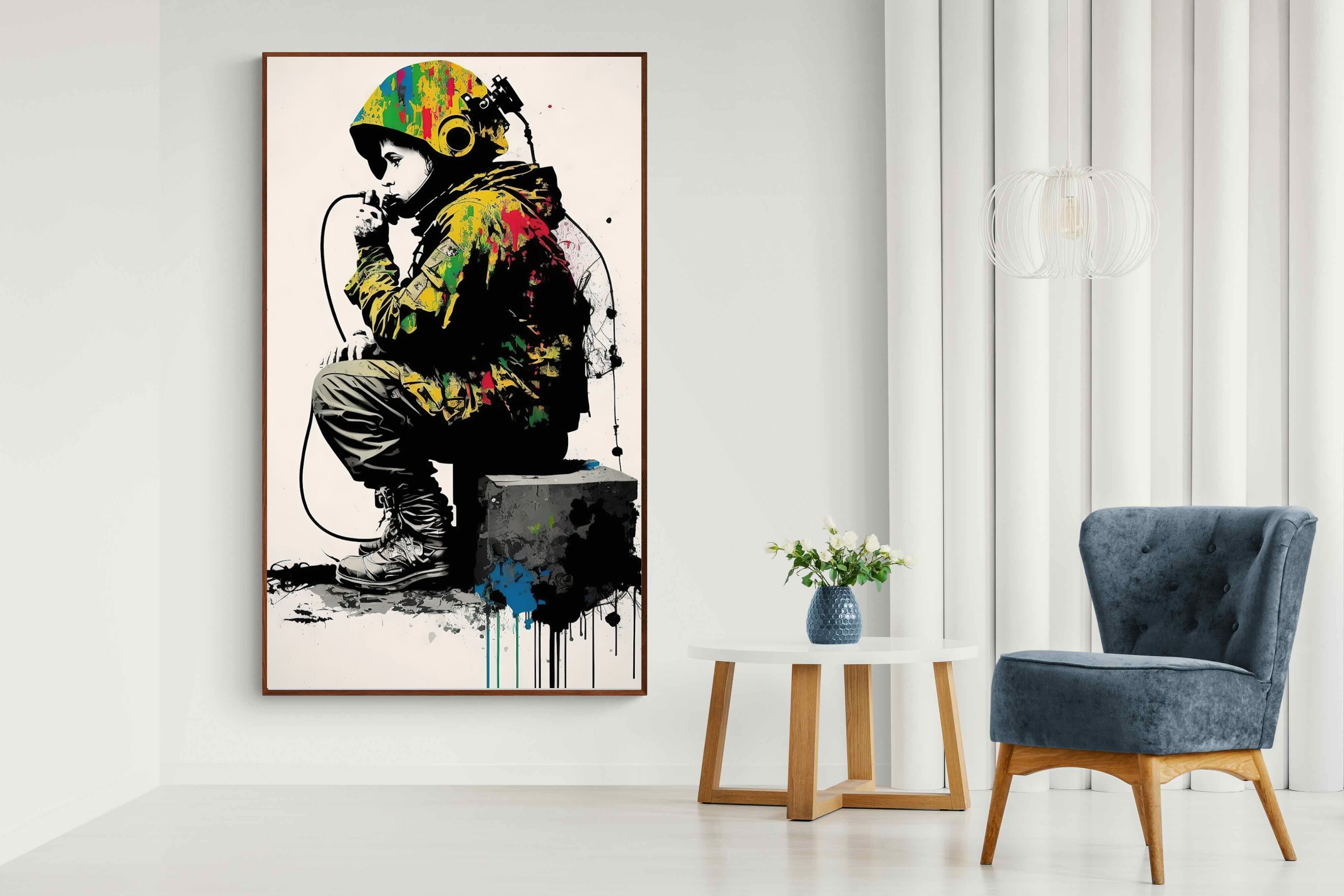 Pixalot Banksy Astronaut
